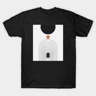 Abstract circles and gate background T-Shirt